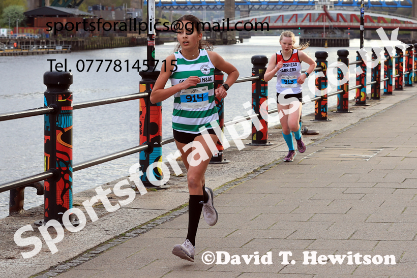 Junior 3k, 2026 Quayside 5k and Junior 3k, Newcastle/Gateshead. Photo: David T. Hewitson/Sports for All Pics